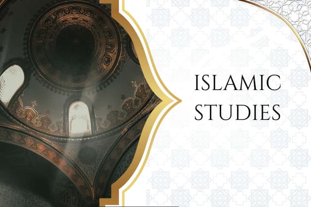 Islamic Studies Islamic Studies